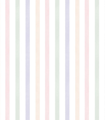 PÁG. 00 - Papel de Parede Listras Colorido - Coleção Sonhos Bobinex - Vinílico Importado