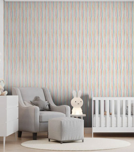 PÁG. 11 - Papel de Parede Listras Colorido - Coleção Revoada Bobinex - Vinílico Importado