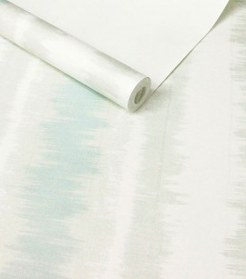 PÁG. 10 - Papel de Parede Listras Degradê - Coleção Trinity - Lavável (Tons de Azul/ Com Brilho)