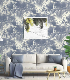 PÁG. 19 - Papel de Parede Nuvens Azul e Branco - Coleção Infinity G - Vinílico Importado