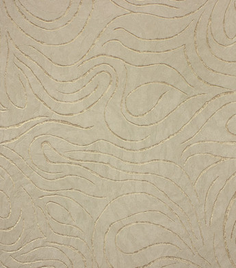 PÁG. 07 - Papel de Parede Ondas Bege com Brilho Glitter - Coleção Metropolis 3 - Vinílico Importado
