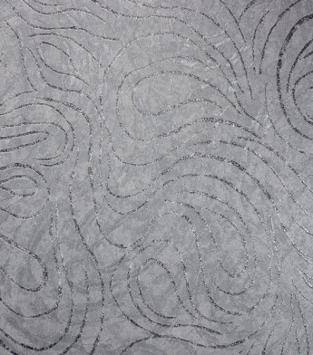 PÁG. 10 - Papel de Parede Ondas Cinza com Brilho Glitter - Coleção Metropolis 3 - Vinilico Importado