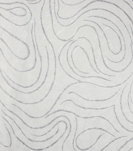 PÁG. 09 - Papel de Parede Ondas Cinza Claro com Brilho Glitter - Coleção Metropolis 3 - Vinilico Importado