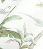 PÁG. 31 - Papel de Parede Paisagem Tropical Verde, Off-White e Brilho Dourado - Coleção Cores e Cenários - Vinílico Importado