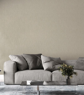 PÁG. 50 - Papel de Parede Palha Bege Leve Brilho - Coleção Essencial Bobinex - Vinílico Importado