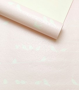 PÁG. 37 - Papel de Parede Passarinho Rosa - Coleção Império Algodão Doce - Importado Lavável