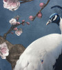 PÁG. 01 e 02 - Papel de Parede Pavão Azul - Coleção Reno - Non-Woven Importado