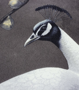 PÁG. 07 e 08 - Papel de Parede Pavão Marrom - Coleção Reno - Non-Woven Importado