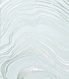 PÁG. 21 - Papel de Parede Pedra Ágata Gelo com Brilho Metálico - Coleção White Swan - Vinílico Importado