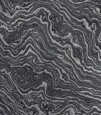 PÁG. 11 -  Papel de Parede Pedra Ágata Preto e Cinza com Brilho - Coleção Classici 4 - Vinilico Importado