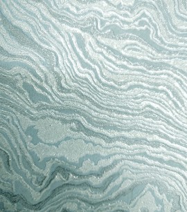 PÁG. 44 - Papel de Parede Pedra Ágata Tons de Azul (Brilho Glitter) - Coleção Vip - Vinílico