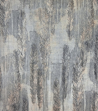 PÁG. 20 - Papel de Parede Penas Cinza Brilho - Coleção Casa - Vinílico Importado