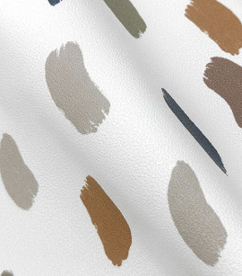 PÁG. 29 - Papel de Parede Pinceladas Tons de Cinza e Marrom - Coleção Revoada Bobinex - Vinílico Importado