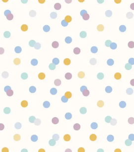 PÁG. 12 - Papel de Parede Poá Colorido - Coleção Revoada Bobinex - Vinílico Importado