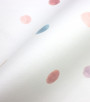 PÁG. 42 - Papel de Parede Poá Tons de Rosa e Azul - Coleção Bambine - Vinílico Importado