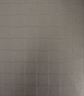 PÁG. 18 - Papel de Parede Quadriculado Marrom Escuro Brilho - Coleção Classici 5 - Vinilico Importado