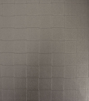 PÁG. 18 - Papel de Parede Quadriculado Marrom Escuro Brilho - Coleção Classici 5 - Vinilico Importado