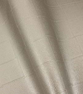 PÁG 17 - Papel de Parede Quadriculado Marrom Claro Brilho - Coleção Classici 5 - Vinilico Importado