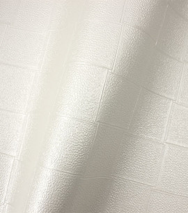PÁG. 23 - Papel de Parede Quadriculado Off-White Brilho - Coleção Classici 5 - Vinilico Importado