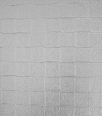 PÁG. 24 - Papel de Parede Quadriculado Prata Brilho - Coleção Classici 5 - Vinilico Importado