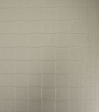 PÁG. 22 - Papel de Parede Quadriculado Prata Velho Brilho - Coleção Classici 5 - Vinilico Importado
