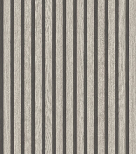 PÁG. 66 - Papel de Parede Ripado Cinza - Coleção Unique - Vinílico Importado