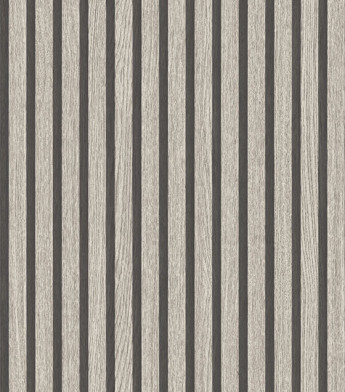 PÁG. 66 - Papel de Parede Ripado Cinza - Coleção Unique - Vinílico Importado