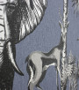 PÁG. 20 - Papel de Parede Safari Tropical Azul Jeans - Coleção Cores e Cenários - Vinílico Importado
