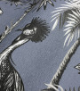PÁG. 20 - Papel de Parede Safari Tropical Azul Jeans - Coleção Cores e Cenários - Vinílico Importado