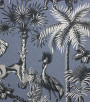 PÁG. 20 - Papel de Parede Safari Tropical Azul Jeans - Coleção Cores e Cenários - Vinílico Importado