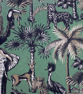 PÁG. 07 - Papel de Parede Safari Tropical Malva - Coleção Cores e Cenários - Vinílico Importado