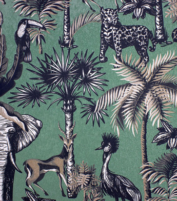 PÁG. 07 - Papel de Parede Safari Tropical Malva - Coleção Cores e Cenários - Vinílico Importado