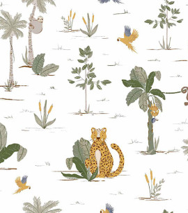 PÁG. 00 - Papel de Parede Selva e Animais - Coleção Sonhos Bobinex - Vinílico Importado