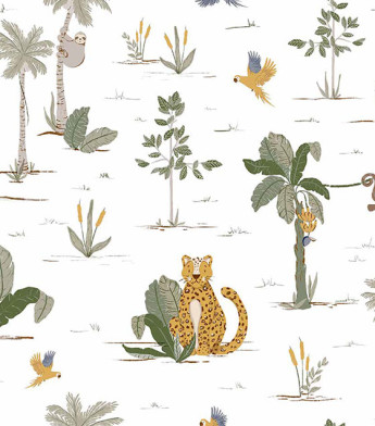PÁG. 00 - Papel de Parede Selva e Animais - Coleção Sonhos Bobinex - Vinílico Importado
