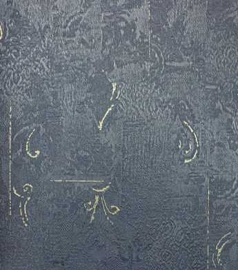 PÁG. 48 - Papel de Parede Textura Colonial Azul Escuro Brilho - Coleção Classici 6 - Vinílico Importado