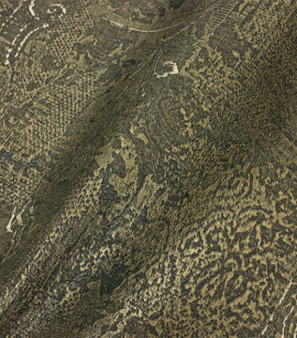 PÁG. 01 - Papel de Parede Textura Colonial Marrom Brilho - Coleção Classici 6 - Vinílico Importado