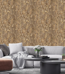 PÁG. 39 - Papel de Parede Textura Croco Cinza Chumbo e Verde com Brilho - Coleção La Rochelle - Vinílico Importado