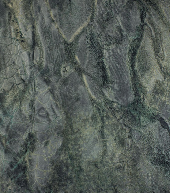 PÁG. 39 - Papel de Parede Textura Croco Cinza Chumbo e Verde com Brilho - Coleção La Rochelle - Vinílico Importado