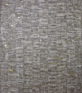 PÁG. 01 - Papel de Parede Textura Geométrica Cinza Brilho - Coleção Criativo 3 - Vinílico Importado