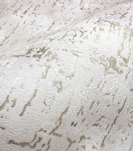 PÁG. 58 - Papel de Parede Textura Grafiato Bege Claro com Brilho - Coleção Criativo 3 - Vinílico Importado