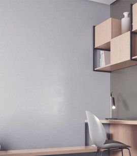 PÁG. 18 - Papel de Parede Textura Grafiato Cinza Claro Brilho - Coleção Essencial Bobinex - Vinílico Importado