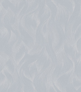 PÁG. 43 - Papel de Parede Textura Ondulada Cinza Claro Azulado com Brilho - Coleção Unique - Vinílico Importado