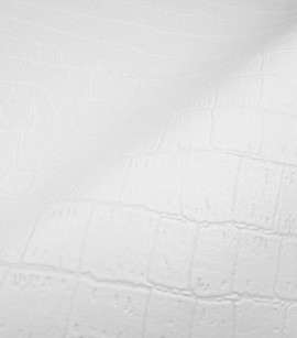 PÁG. 10 - Papel de Parede Texturizado Croco Branco - Coleção Infinity G - Vinílico Importado
