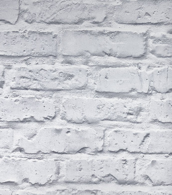 PÁG. 43 - Papel de Parede Tijolinho Branco - Coleção Casa - Vinílico Importado