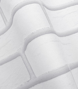PÁG. 72 - Papel de Parede Tijolinho Branco - Coleção Infinity G - Vinílico Importado
