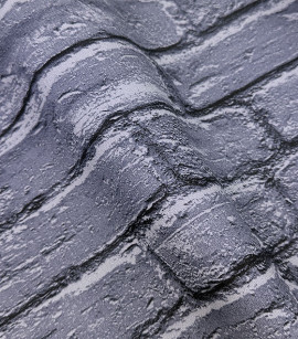 PÁG. 46 - Papel de Parede Tijolinho Cinza - Coleção Casa - Vinílico Importado