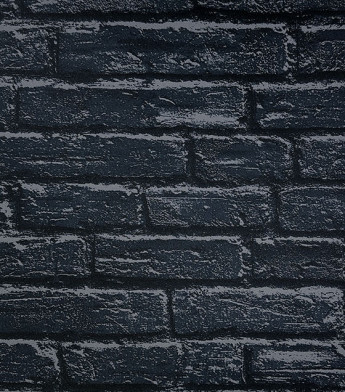 PÁG. 45 - Papel de Parede Tijolinho Cinza Chumbo - Coleção Casa - Vinílico Importado