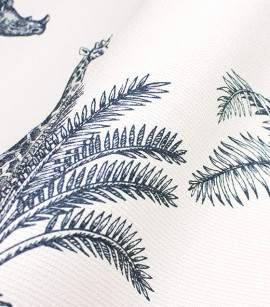 PÁG. 13 - Papel de Parede Toile de Jouy Animais Azul Petróleo - Coleção Cores e Cenários - Vinílico Importado