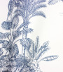 PÁG. 11 - Papel de Parede Toile de Jouy Animais Azul Acinzentado - Coleção Cores e Cenários - Vinílico Importado