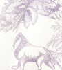 PÁG. 08 - Papel de Parede Toile de Jouy Animais Malva - Coleção Cores e Cenários - Vinílico Importado